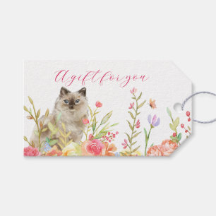 Katt i Märkrn Garden Gift Presentetikett
