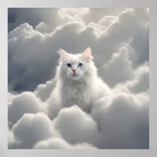 Katt i molnen poster