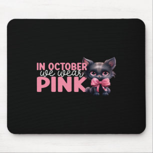 Katt i oktober Bära Rosa oktober Breast Cancer Musmatta