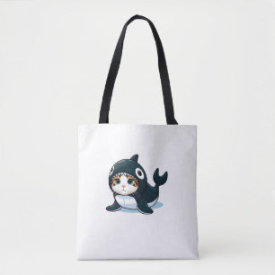Katt i Orca Costume Tygkasse