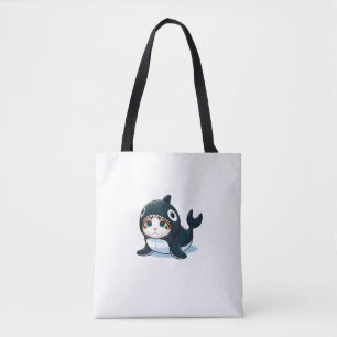 Katt i Orca Costume Tygkasse