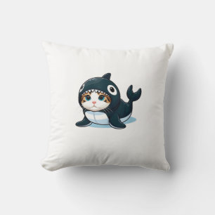 Katt i Orca-kostym tanktop Kudde
