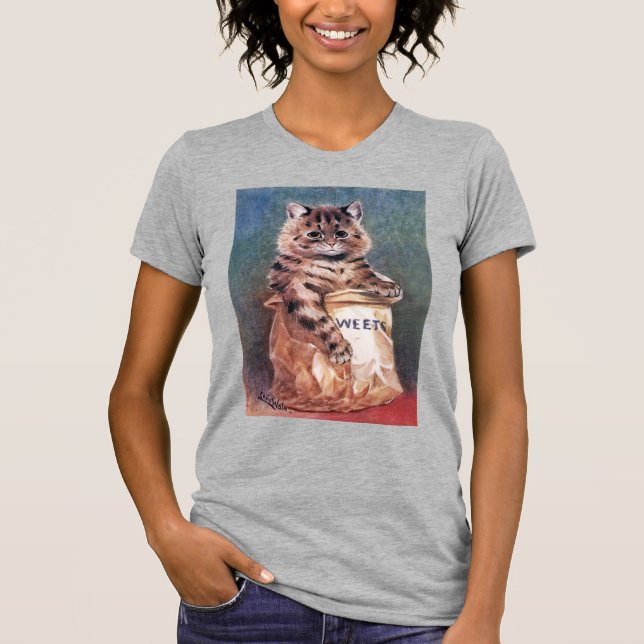 Katt i Papper Bag, Louis Wain T Shirt (Framsida)