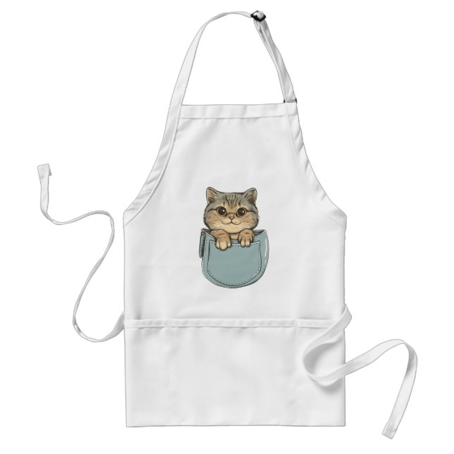 Katt i Pocket Förkläde (Framsidan)
