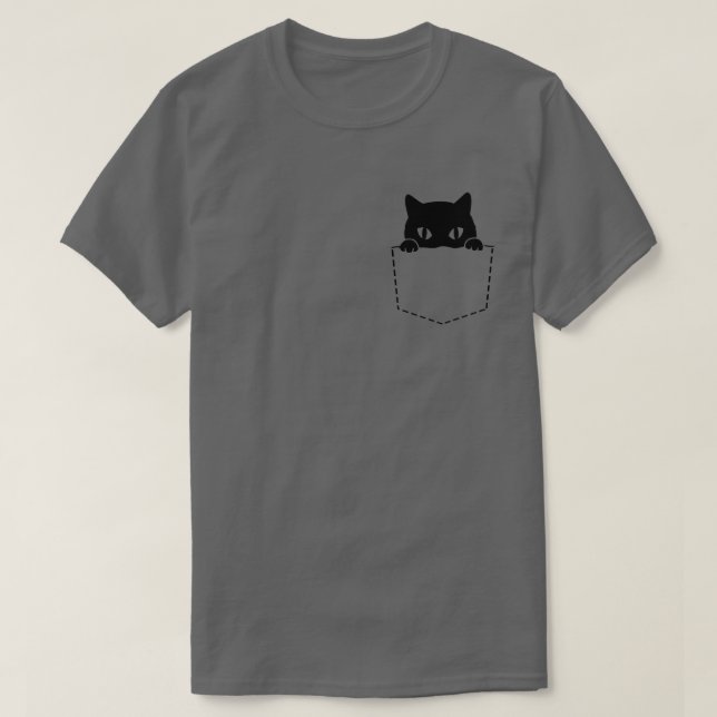 Katt i Pocket T Shirt (Design framsida)
