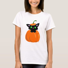 Katt i Pumpkin T-Shirt