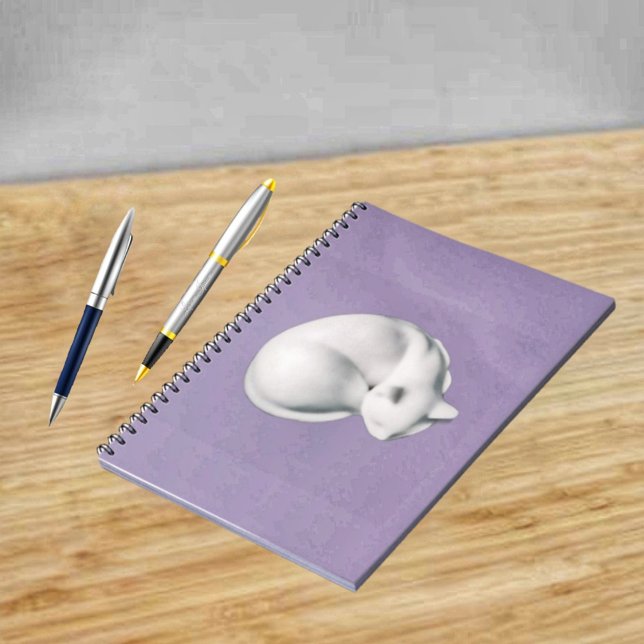 Katt i retur 3 anteckningsbok (An unusual, yet lovely, design for a spiral notebook!)