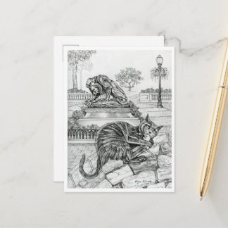 Katt i Rittenhouse i Philly Vykort