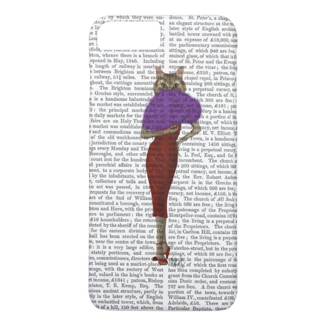 Katt i röd färg Case-Mate iPhone skal (Baksida)