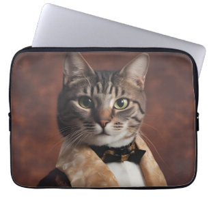 Katt i Rökning Jacka Laptop Fodral