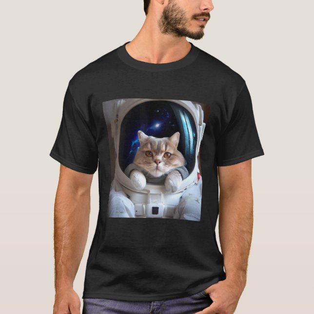 Katt i rymden t shirt (Framsida)