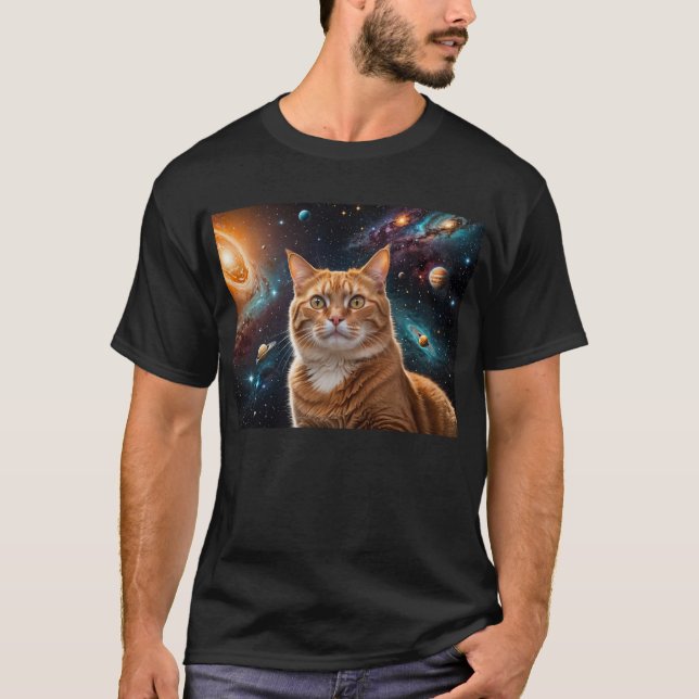 Katt i Rymden T Shirt (Framsida)