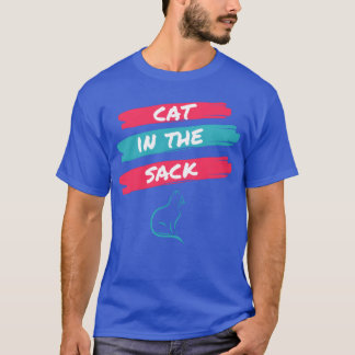 Katt i säckretro t shirt