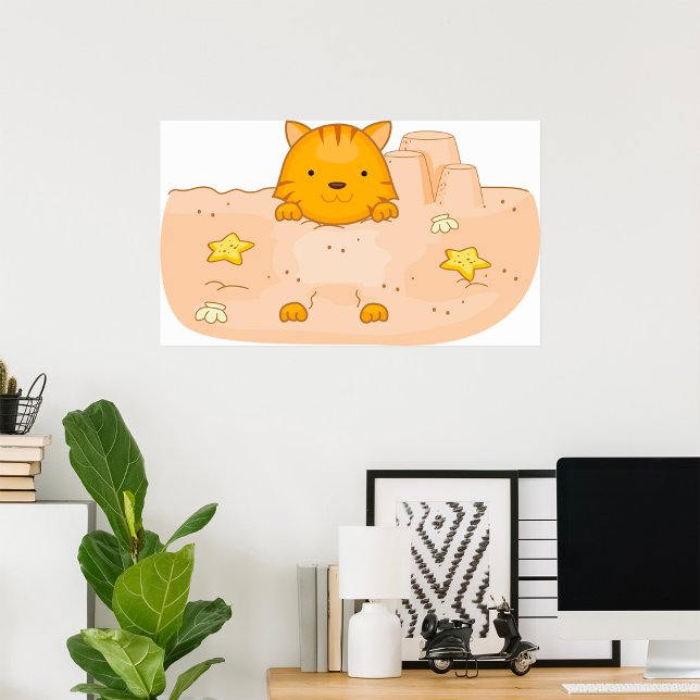 Katt i sandlådan poster (Skapare uppladdad)