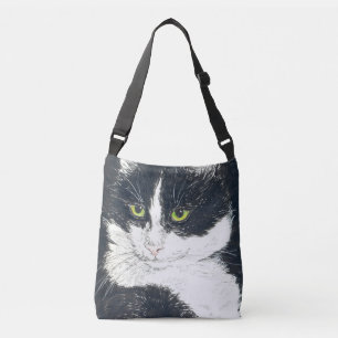 Katt i smoking axelväska