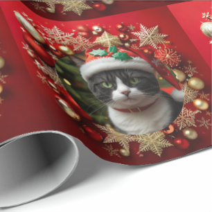 Katt i smoking presentpapper
