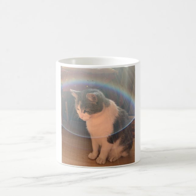 Katt i sol bubble Classic Mugg, 325 ml Kaffemugg (Center)