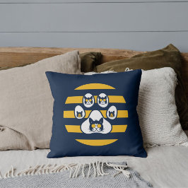 Katt i solglasögon på Vintage Solnedgång i Tassar  Kudde