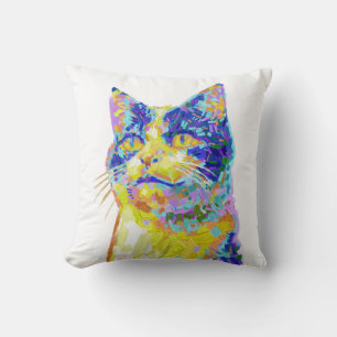 Katt i solljus kudde