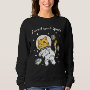 Katt i Space Ufo Galaxy Universe Cosmos Kitten T Shirt
