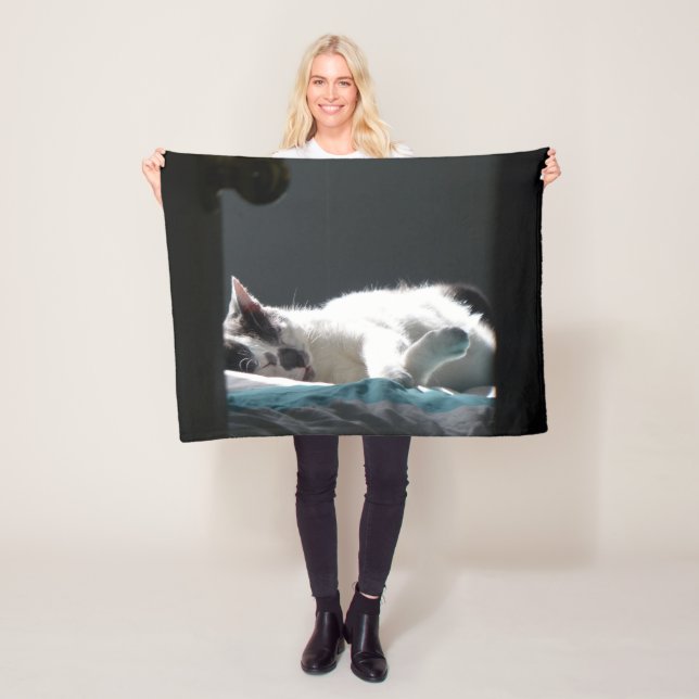 Katt i Sunspot- område, ej sönderfallande Fleecefilt (På plats)