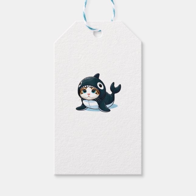 Katt i Tanktopet Orca Costume Presentetikett (Framsidan)
