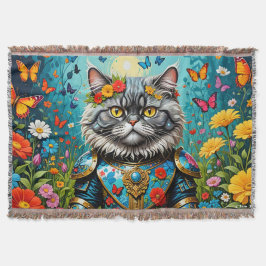 Katt i trädgården för öronbelysning 2 filt