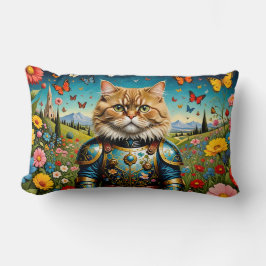 Katt i trädgården för öronbelysning 2 lumbarkudde