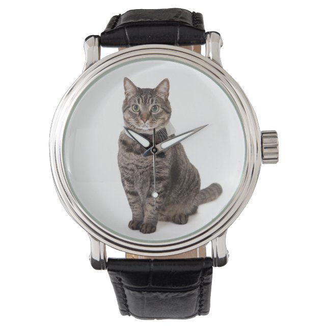 Katt i Tuxedo Armbandsur (Framsida)
