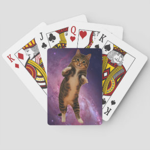 Katt i utrymme - leka kort spel kort