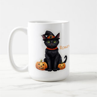 Katt i Witch Costume Kaffemugg