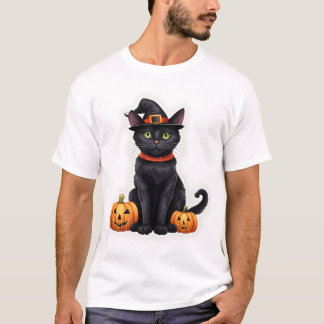 Katt i Witch Costume T Shirt