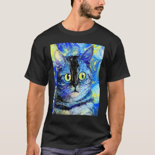 KATT IMPRESSIONIST Liten katt Katt jag är en katt T Shirt