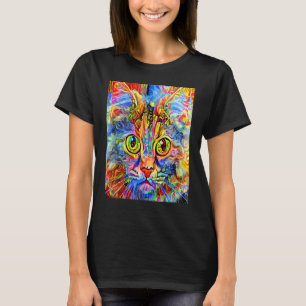KATT IMPRESSIONIST Liten katt Katten jag är en kat T Shirt
