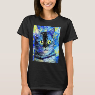 KATT IMPRESSIONIST Liten katt Katten jag är en kat T Shirt