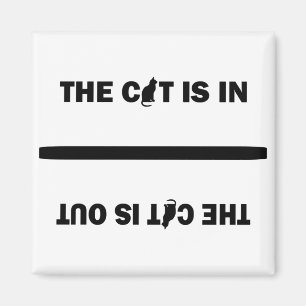 Katt In/Out Magnet