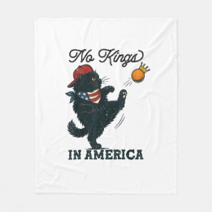 Katt Inga Kungar I Amerika Vintage Katter Mot Fleecefilt