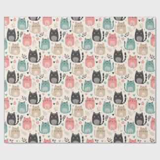 Katt Inpackningspapper Presentpapper