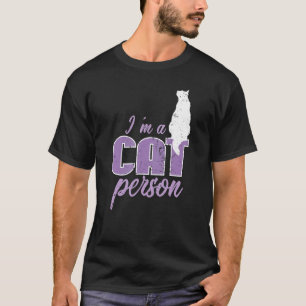 Katt jag är en kattperson t shirt