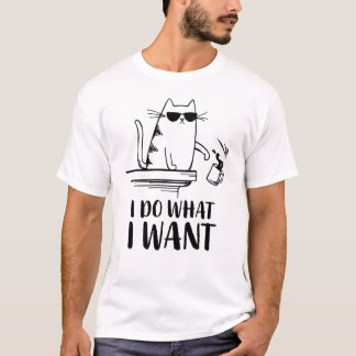 Katt jag gör vad jag vill. t shirt