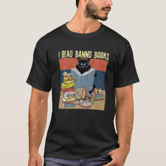 Katt Jag läser förbjudna böcker Roliga bokälskare T Shirt