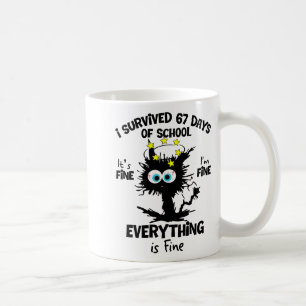 Katt jag överlevde 67 dagar av skollärare elever kaffemugg