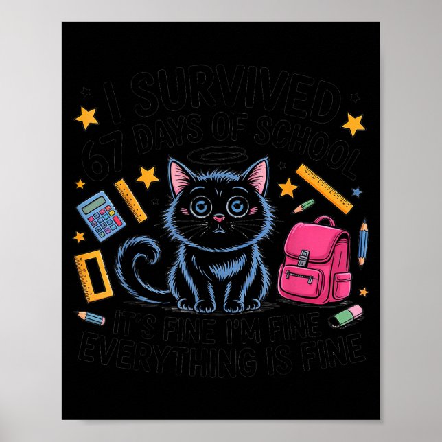 Katt Jag överlevde 67 dagar av skollärare elever Poster (Framsidan)