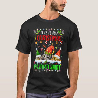 Katt jul 2022 Det här är min julpyjamas T Shirt