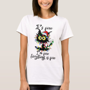 Katt Jul Det Är Bra Jag Mår Bra Allting Är Bra T Shirt