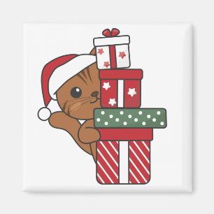 Katt jul Gift Winter Animals Cats Magnet
