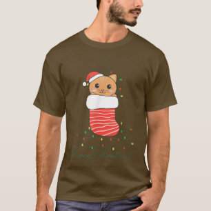 Katt Jul Jul-djur Mjölkfett ljus Katt T Shirt
