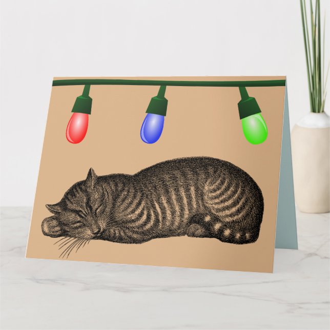 KATT JUL MJAU STOR KORT (Framsida)