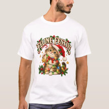 Katt Jul Rolig Jul Kitty T-Shirt