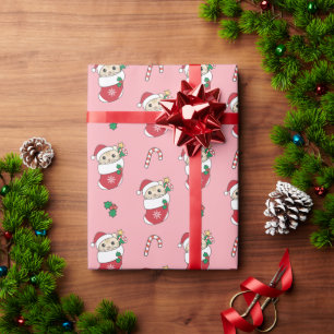 Katt Jul Snö, vinterdjur, Helgdag Presentpapper